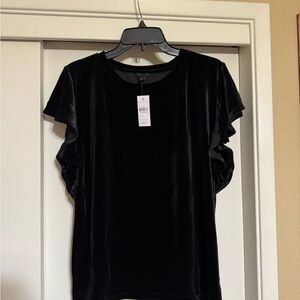 NWT Velvet Ann Taylor Flutter Sleeve Blouse